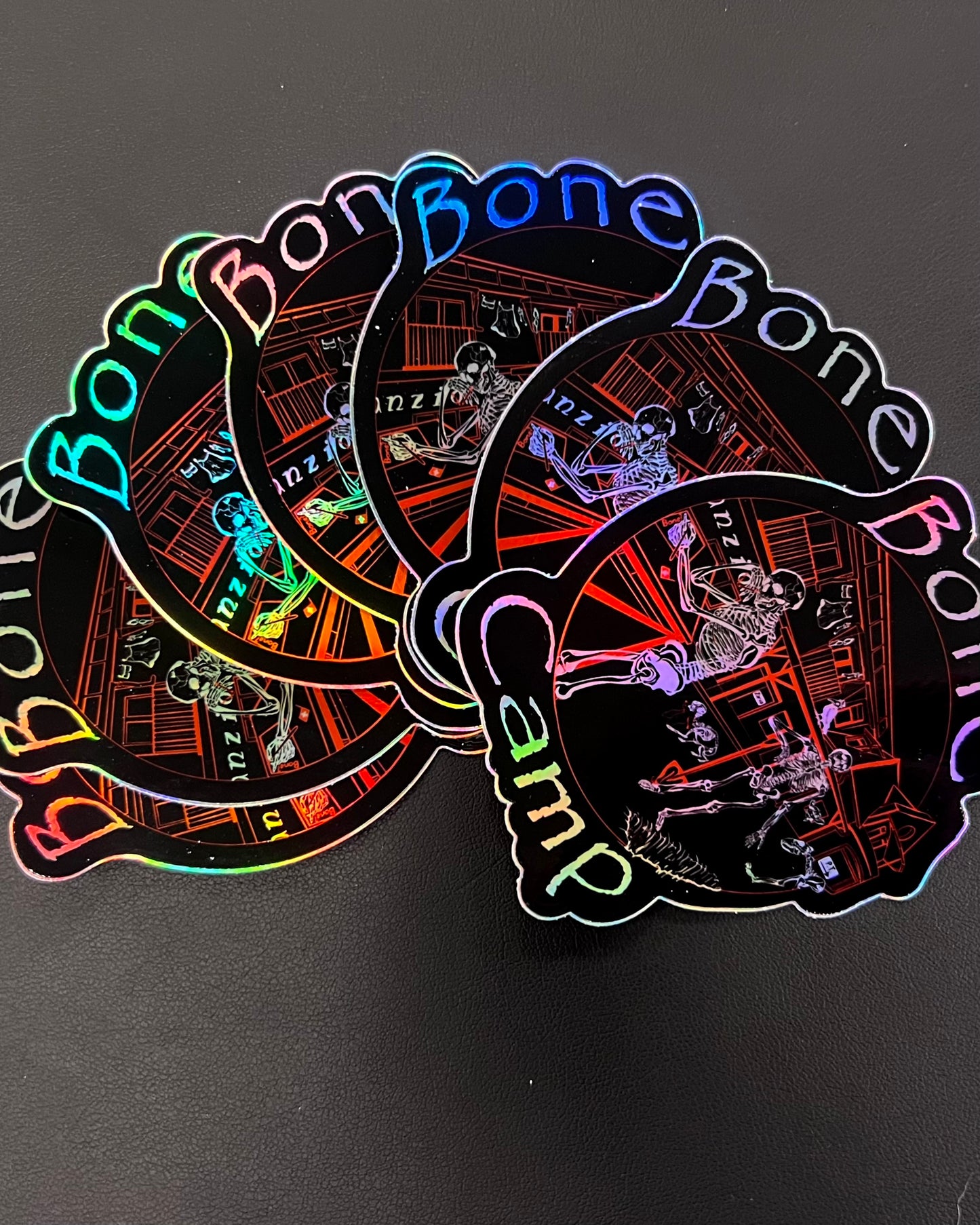 Bone Camp Holographic Sticker