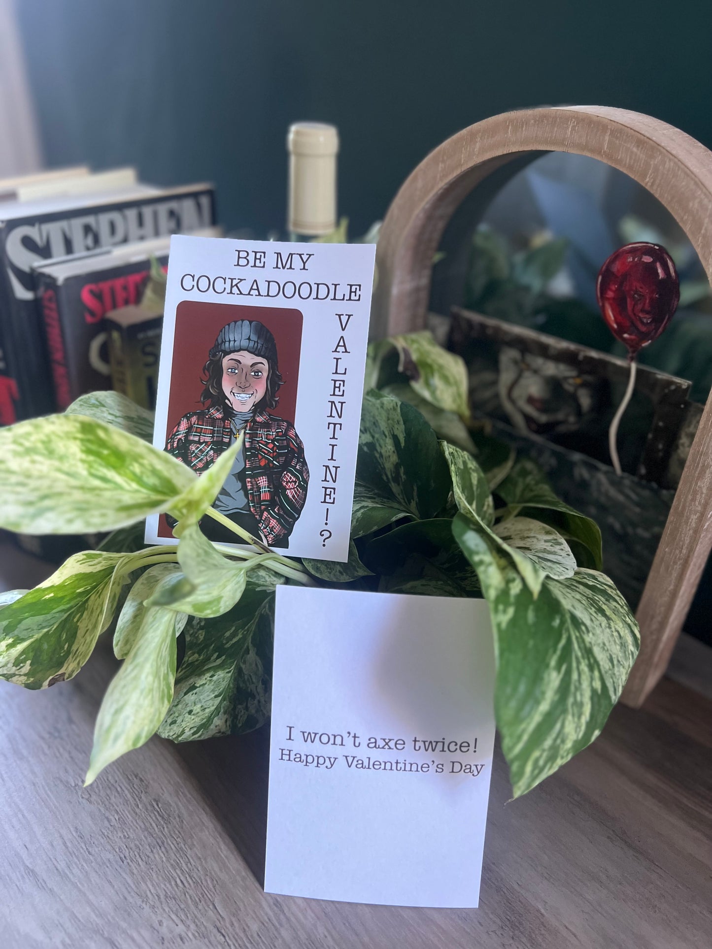 Cockadoodle Valentine Card