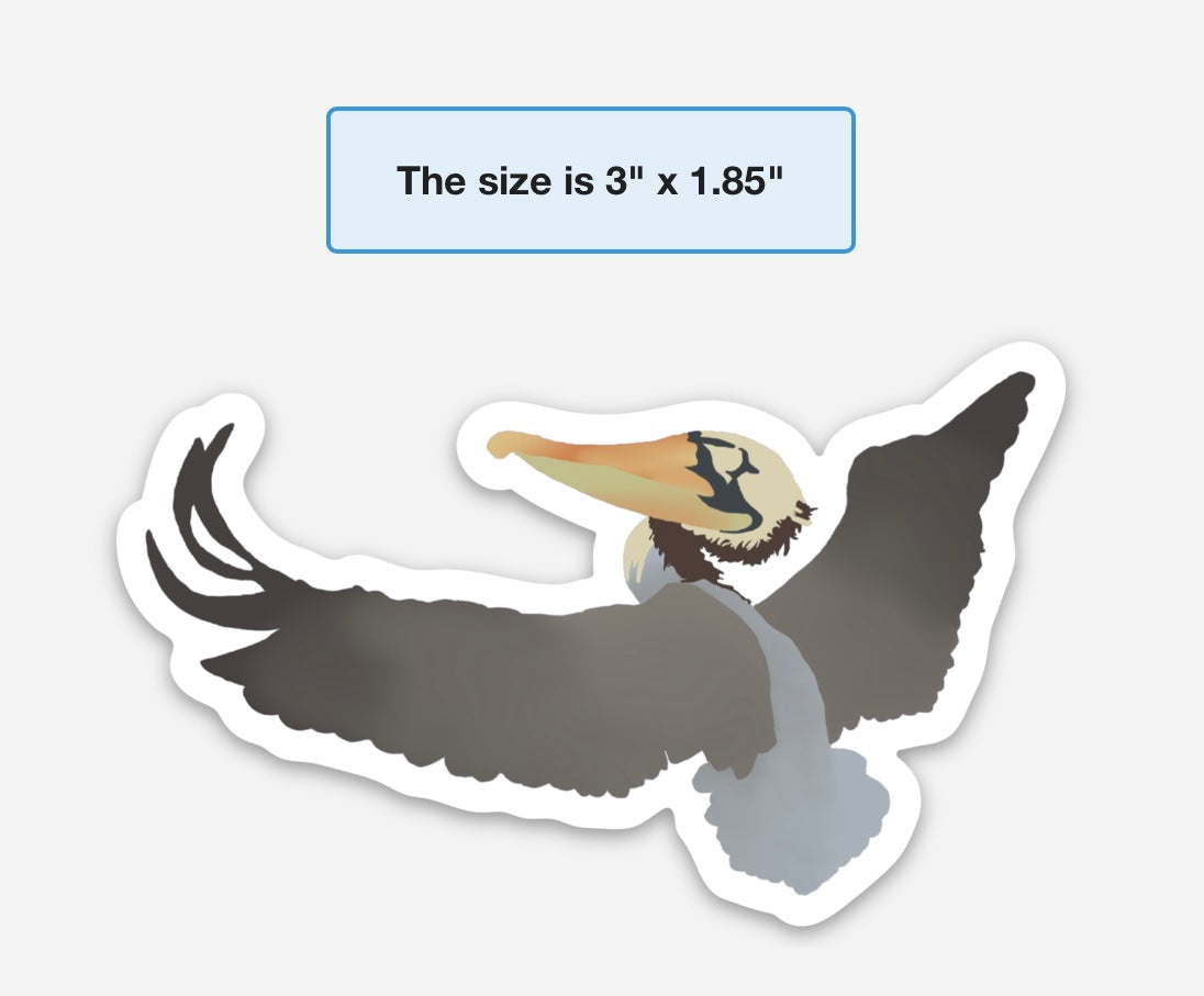 Taking flight sticker