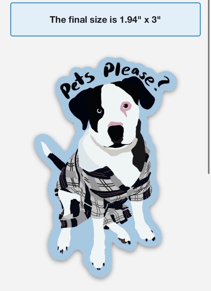 Pets Please Sticker