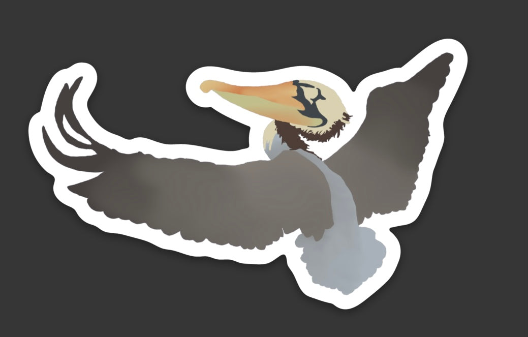 Taking flight sticker